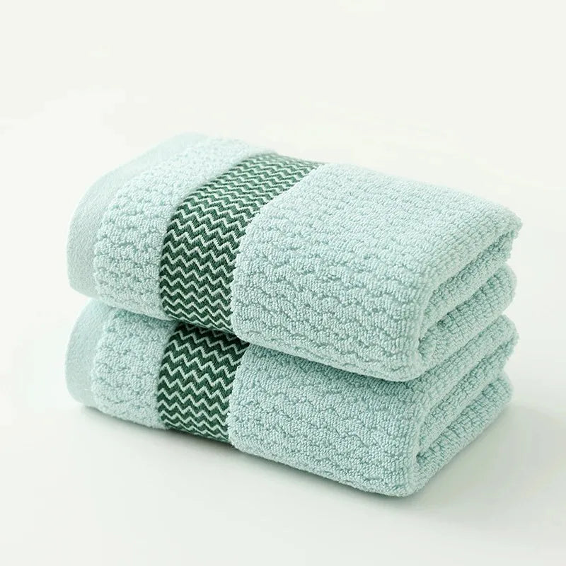 Duo de serviettes visage en pur coton moelleux