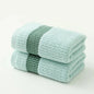Duo de serviettes visage en pur coton moelleux