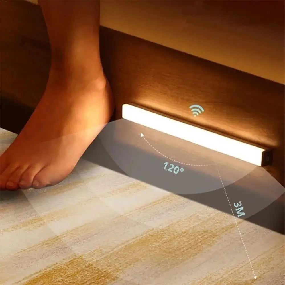 Réglette LED sans fil à détecteur de mouvement (Rechargeable USB & Magnétique)
