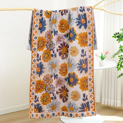 Grand drap de bain en gaze de coton multicouche – Doux & Respirant