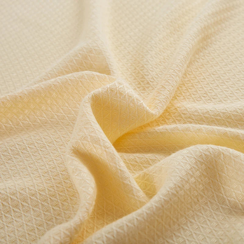 Plaid rafraîchissant en fibre de bambou - Tissage diamant
