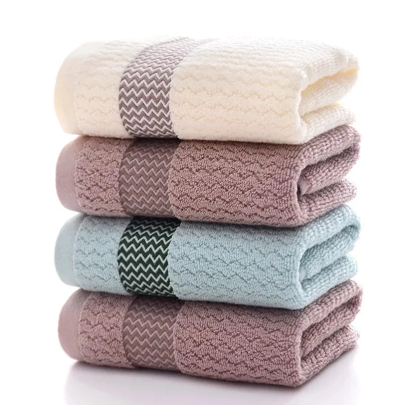 Duo de serviettes visage en pur coton moelleux