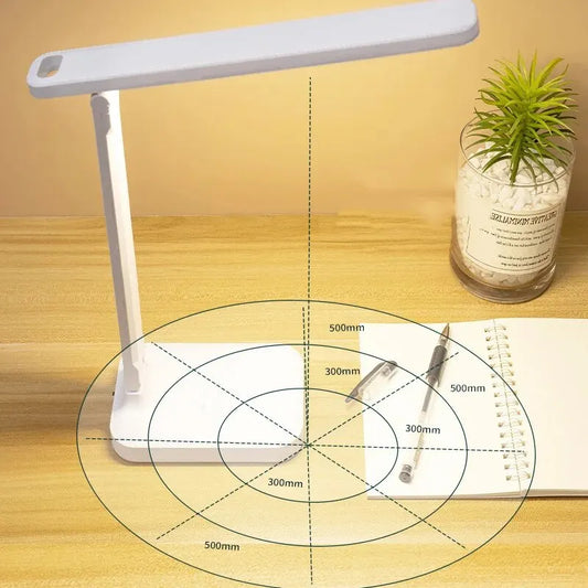 Lampe de Bureau LED Pliable Tactile – Éclairage Protection des Yeux avec Intensité Variable (3 Modes)