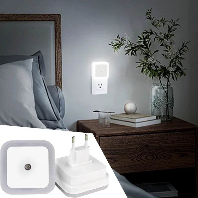 Veilleuse LED Murale avec Capteur Crépusculaire Automatique – Éclairage Nocturne Doux & Économique