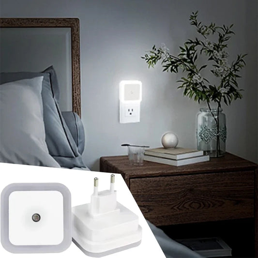 Veilleuse LED Murale avec Capteur Crépusculaire Automatique – Éclairage Nocturne Doux & Économique