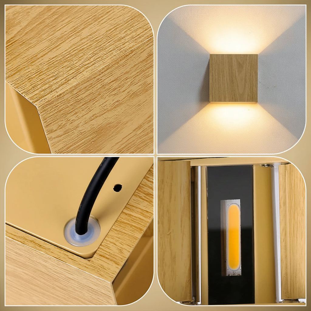 Applique murale extérieure LED bidirectionnelle en aluminium (Éclairage Haut & Bas - IP65)
