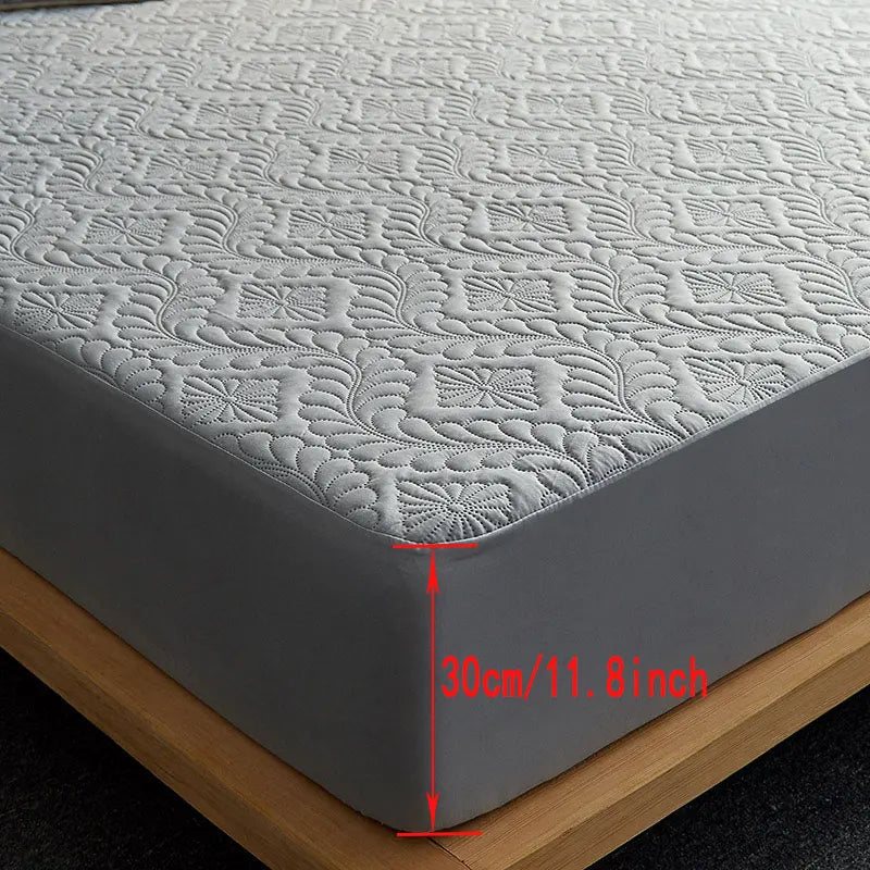 Protège-Matelas Imperméable Matelassé – Drap-Housse Matelassé Respirant & Anti-Acariens (140x200 / 160x200 cm)