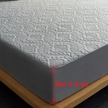 Protège-Matelas Imperméable Matelassé – Drap-Housse Matelassé Respirant & Anti-Acariens (140x200 / 160x200 cm)