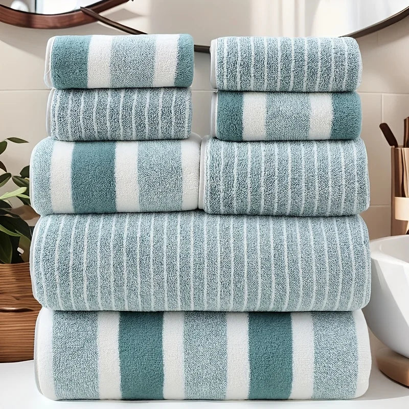 Ensemble complet de 8 serviettes de bain (Bain, Mains & Visage)