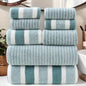 Ensemble complet de 8 serviettes de bain (Bain, Mains & Visage)