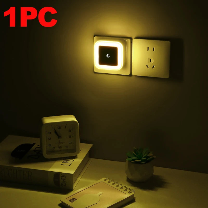 Veilleuse LED Murale avec Capteur Crépusculaire Automatique – Éclairage Nocturne Doux & Économique