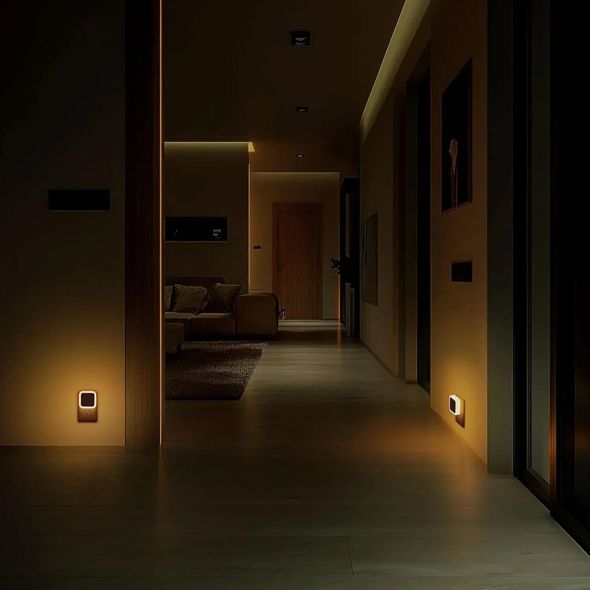 Veilleuse LED Murale avec Capteur Crépusculaire Automatique – Éclairage Nocturne Doux & Économique