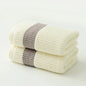 Duo de serviettes visage en pur coton moelleux