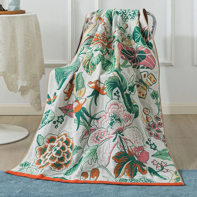 Grand drap de bain XL en gaze de pur coton (90 x 180 cm)