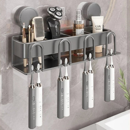 Support mural pour brosse à dents électrique avec verre