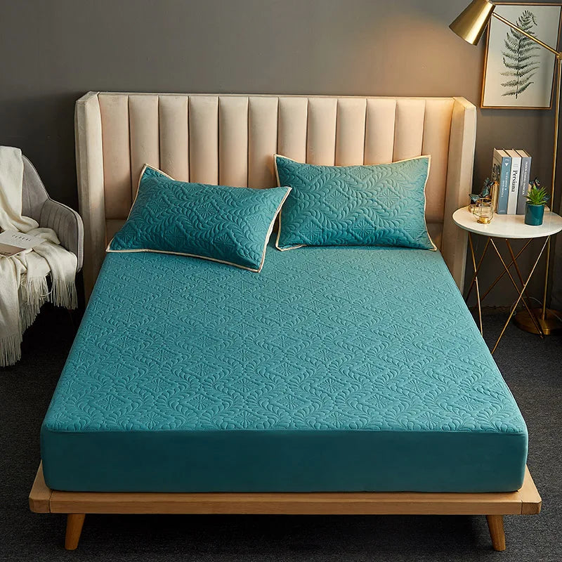 Protège-Matelas Imperméable Matelassé – Drap-Housse Matelassé Respirant & Anti-Acariens (140x200 / 160x200 cm)