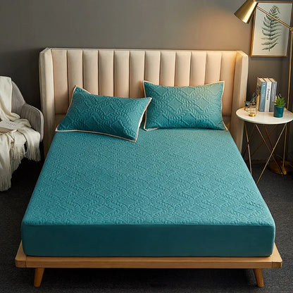 Protège-Matelas Imperméable Matelassé – Drap-Housse Matelassé Respirant & Anti-Acariens (140x200 / 160x200 cm)