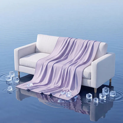 Couverture rafraîchissante effet « soie glacée » (Ice Silk)