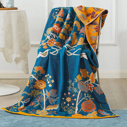 Grand drap de bain XL en gaze de pur coton (90 x 180 cm)