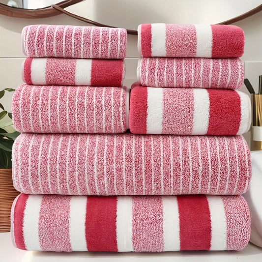 Ensemble complet de 8 serviettes de bain (Bain, Mains & Visage)