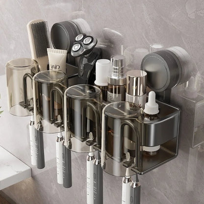 Support mural pour brosse à dents électrique avec verre