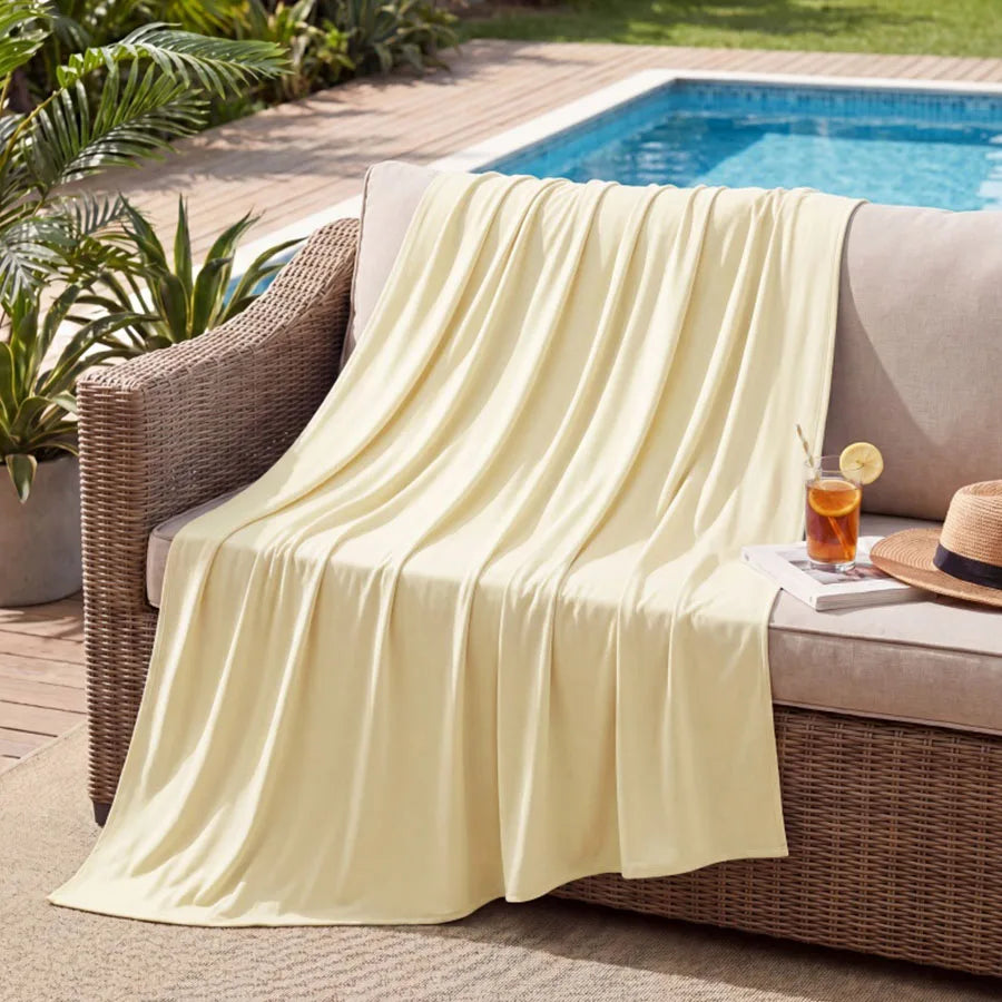 Couverture rafraîchissante effet « soie glacée » (Ice Silk)