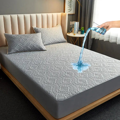 Protège-Matelas Imperméable Matelassé – Drap-Housse Matelassé Respirant & Anti-Acariens (140x200 / 160x200 cm)