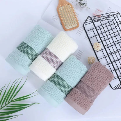 Duo de serviettes visage en pur coton moelleux