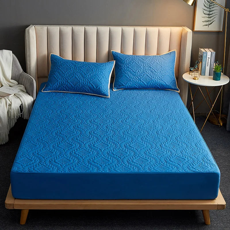 Protège-Matelas Imperméable Matelassé – Drap-Housse Matelassé Respirant & Anti-Acariens (140x200 / 160x200 cm)