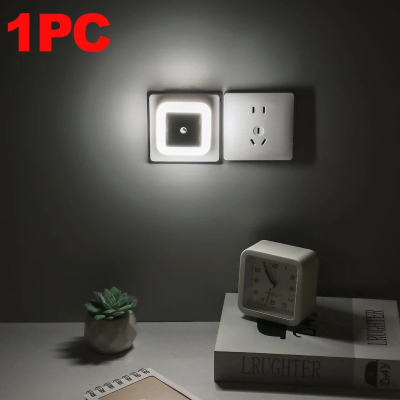 Veilleuse LED Murale avec Capteur Crépusculaire Automatique – Éclairage Nocturne Doux & Économique
