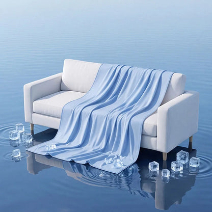 Couverture rafraîchissante effet « soie glacée » (Ice Silk)