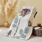 Grand drap de bain en mousseline de coton 4 épaisseurs (80 x 160 cm) – Motifs floraux