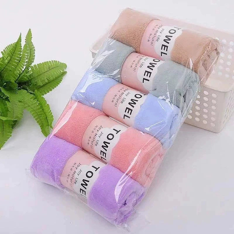 Lot de 5 serviettes ultra-absorbantes & douces (Visage & Mains)