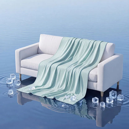 Couverture rafraîchissante effet « soie glacée » (Ice Silk)