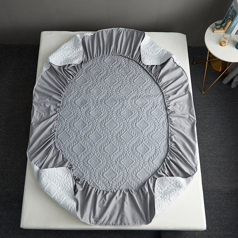 Protège-Matelas Imperméable Matelassé – Drap-Housse Matelassé Respirant & Anti-Acariens (140x200 / 160x200 cm)