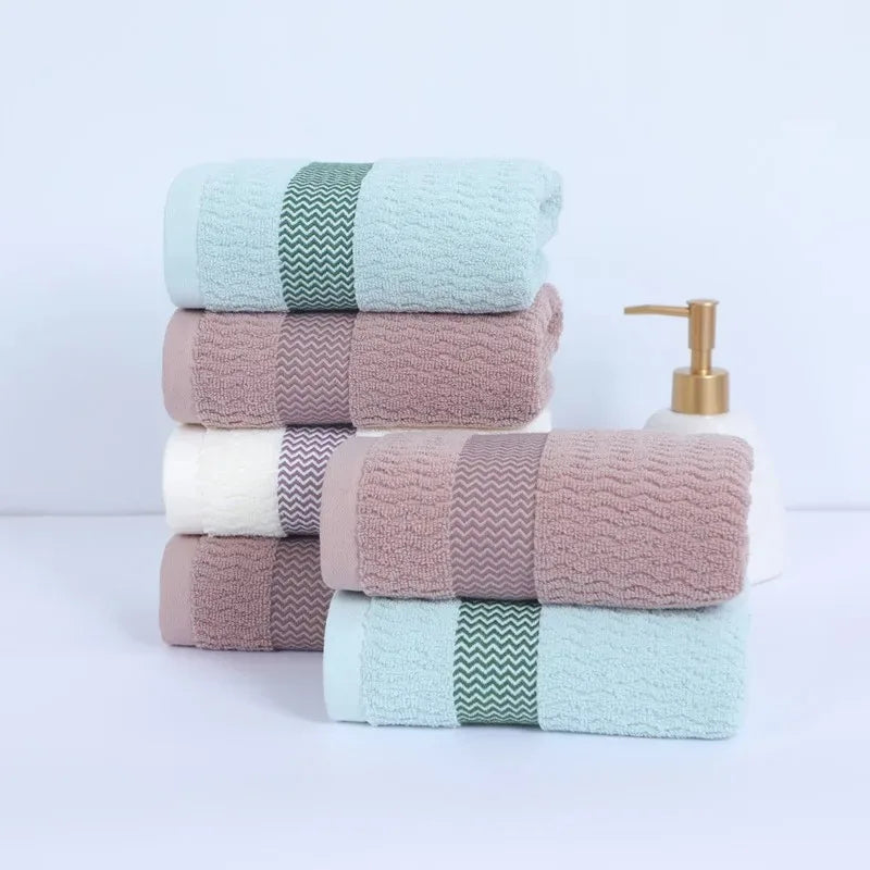 Duo de serviettes visage en pur coton moelleux