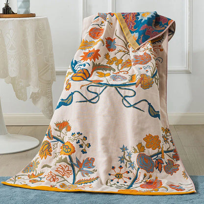 Grand drap de bain XL en gaze de pur coton (90 x 180 cm)
