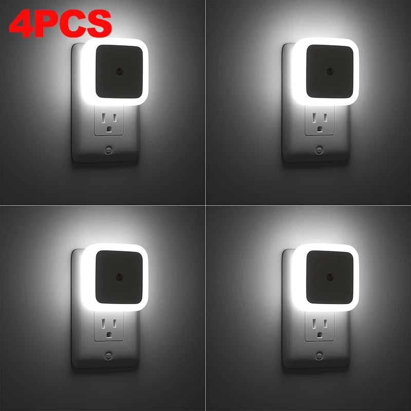 Veilleuse LED Murale avec Capteur Crépusculaire Automatique – Éclairage Nocturne Doux & Économique